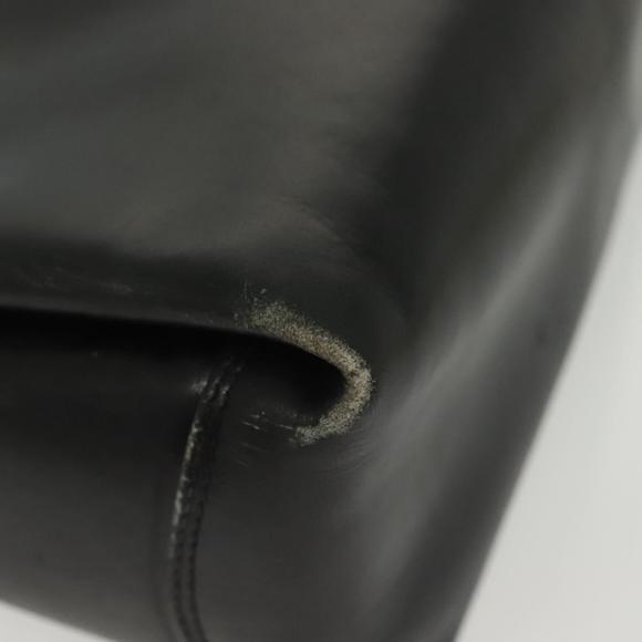 GUCCI Hand Bag Leather Black Gold Auth ep10870 - Picture 15 of 16